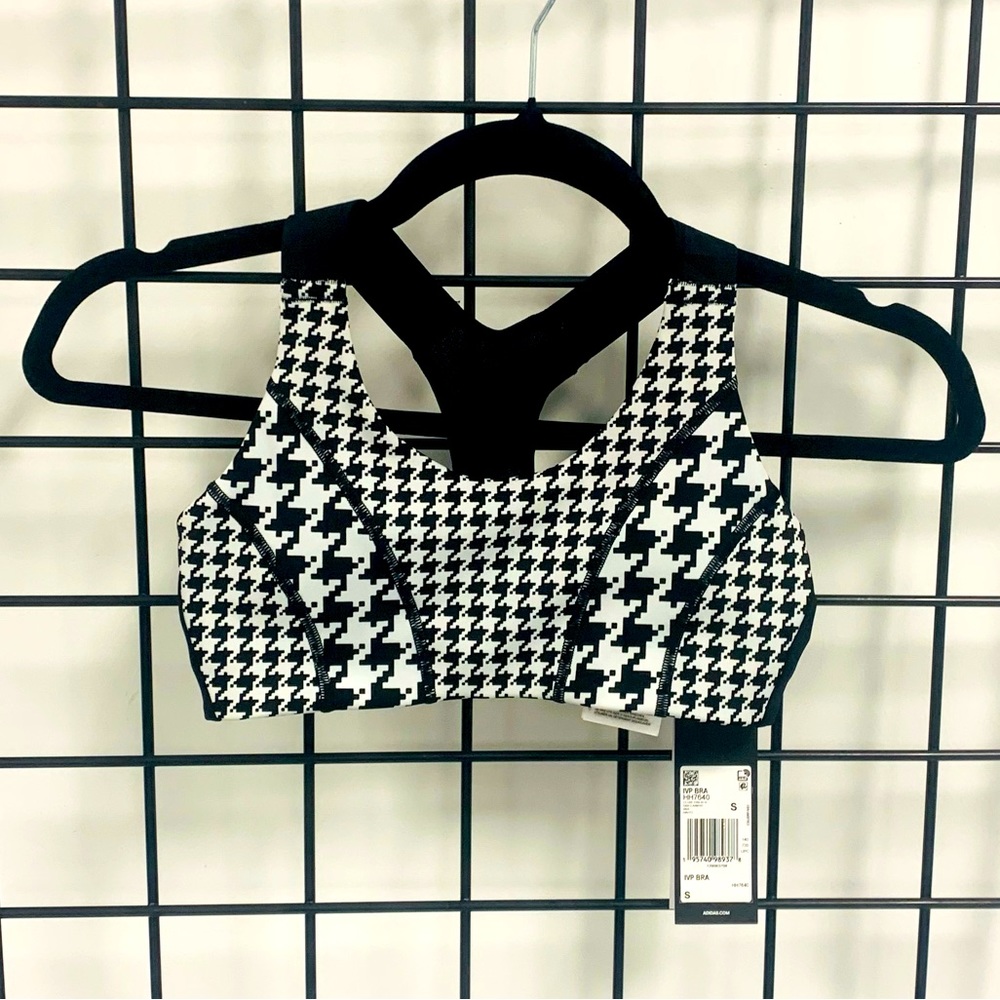 ADIDAS X IVY PARK HALLS OF IVY HOUNDSTOOTH SPORTS BRA